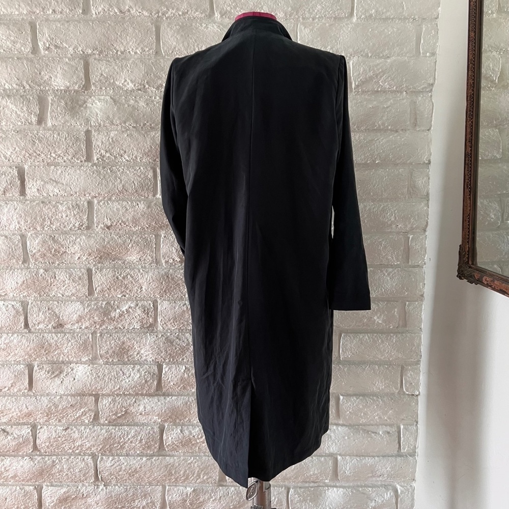 Vintage American Apparel Navy Trench Coat XS/S - Picture 4 of 7